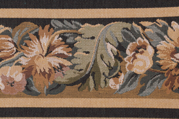 Scalamandre Vercelli 6&#39;&#39; Border Tapestry Border Fabric in Gold/Olive