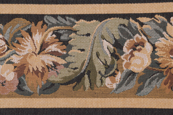 Scalamandre Vercelli 6&#39;&#39; Border Tapestry Border Fabric in Gold/Olive