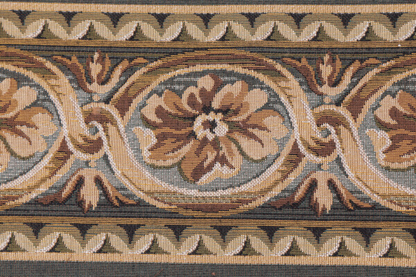 Click for 2 Yards Scalamandre Villaro II 6'' Border Tapestry Border Fabric in Brown & Gray Scalamandre Villaro II 6'' Border Tapestry Border Fabric in Brown & Gray