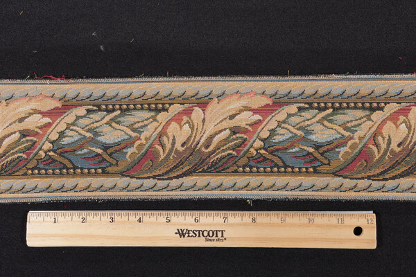 Scalamandre Versilia 4.5'' Border Tapestry Border Fabric in Beige/Red/Blue