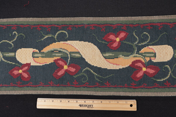 Scalamandre Millie Fleurs Border 9&#39;&#39; Tapestry Border Fabric in Multi