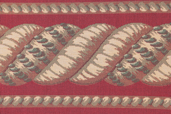 Scalamandre Helix Border 6'' Tapestry Border Fabric in Red