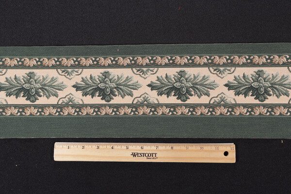 Scalamandre Madrid 6&#39;&#39; Border Tapestry Border Fabric in Green