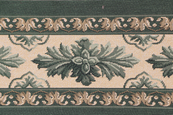 Scalamandre Madrid 6&#39;&#39; Border Tapestry Border Fabric in Green