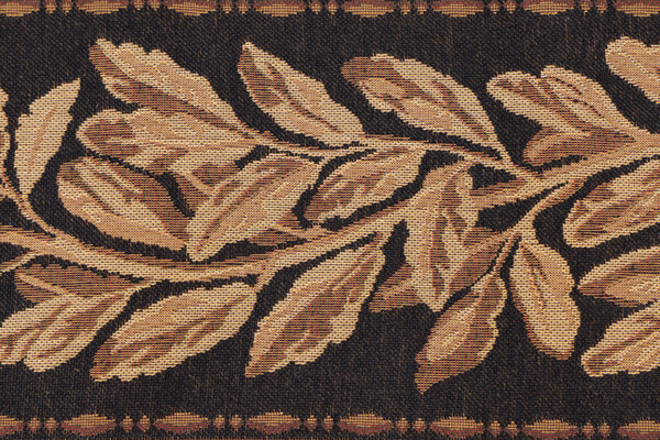 Scalamandre Laurier 6&#39;&#39; Border Tapestry Border Fabric in Black