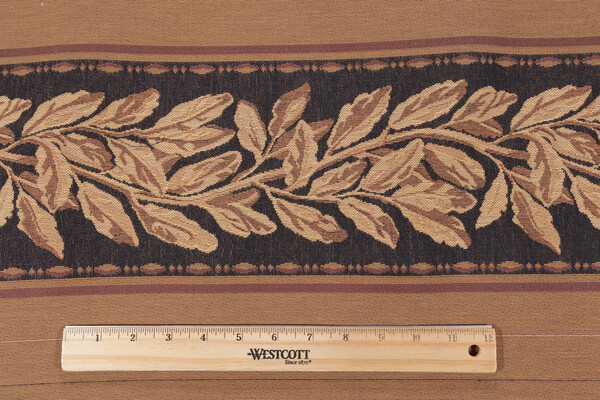 Scalamandre Laurier 6&#39;&#39; Border Tapestry Border Fabric in Black
