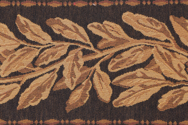 Scalamandre Laurier 6&#39;&#39; Border Tapestry Border Fabric in Black
