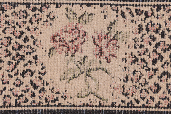 Click for 12.5 Yards Scalamandre Leopard Rose Border 6'' Tapestry Border Fabric in Taupe Scalamandre Leopard Rose Border 6'' Tapestry Border Fabric in Taupe