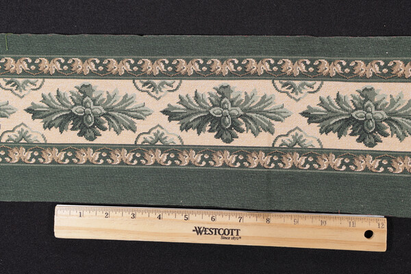 Scalamandre Madrid 6&#39;&#39; Border Tapestry Border Fabric in Green/Brown