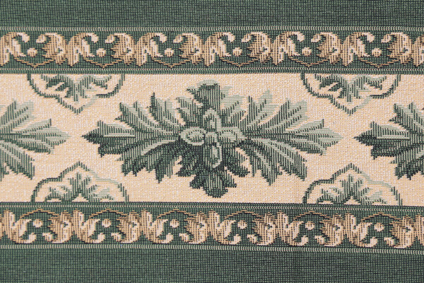 Scalamandre Madrid 6&#39;&#39; Border Tapestry Border Fabric in Green/Brown