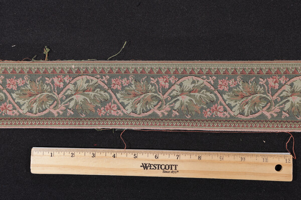 Scalamandre Leaves 3&#39;&#39; Border Tapestry Border Fabric in Green 