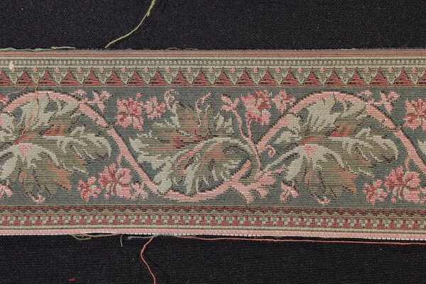 Scalamandre Leaves 3&#39;&#39; Border Tapestry Border Fabric in Green 