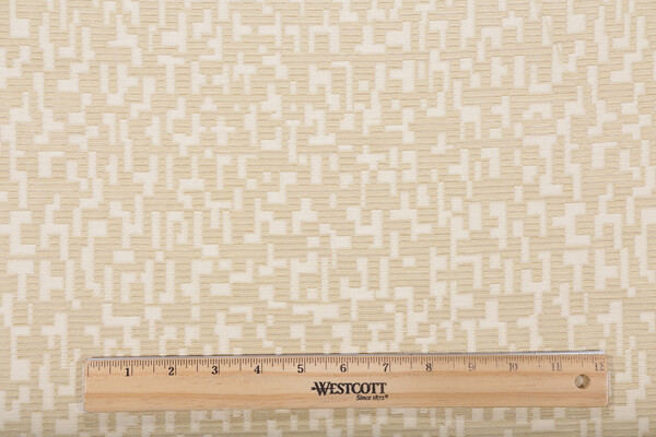 Chorus Line Woven Decorator Fabric in Lemoncello 