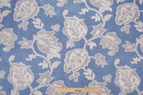 Click for Magnolia Home Arabella Printed Cotton Drapery Fabric in Yacht  Magnolia Home Arabella Printed Cotton Drapery Fabric in Yacht