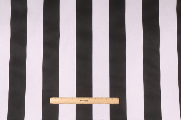 Click for 1 Yards Premier Prints Vertical Stripe Printed Cotton Drapery Fabric in Black/White Premier Prints Vertical Stripe Printed Cotton Drapery Fabric in Black/White