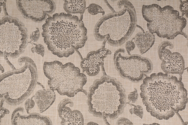 Kaufmann Tiari Printed Drapery Fabric in Stone