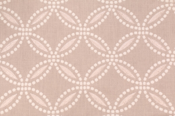 Waverly Circle Back Embroidery Drapery Fabric in Linen