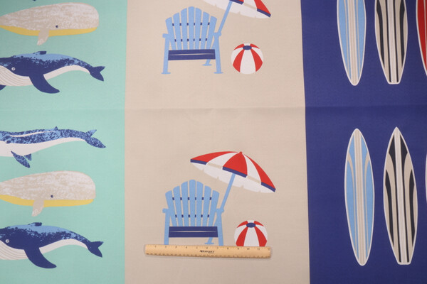 Bryant Beach Pillows Printed Polyester 18x18 Inch Pillow Square Outdoor Fabric in Cobalt