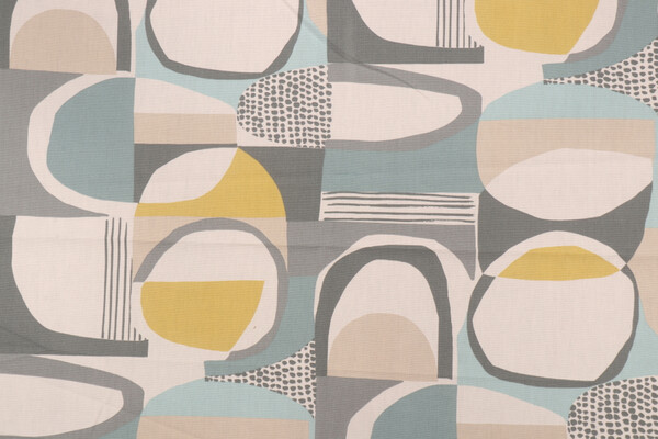 Covington Moyano Printed Cotton Drapery Fabric in 592-Spa