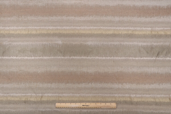 Ikat Stripe Woven Upholstery Fabric in Sand Dune