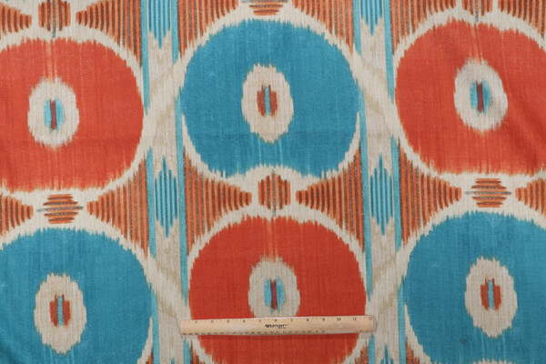 Iman Home Spice Island Printed Cotton Drapery Fabric in Henna