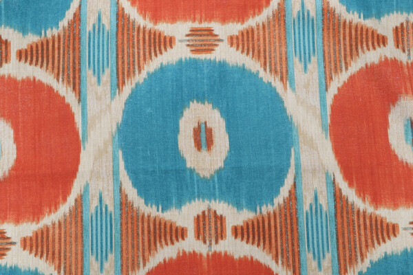 Iman Home Spice Island Printed Cotton Drapery Fabric in Henna