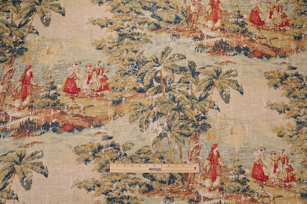 Covington Bosporus Printed Linen Blend Drapery Fabric