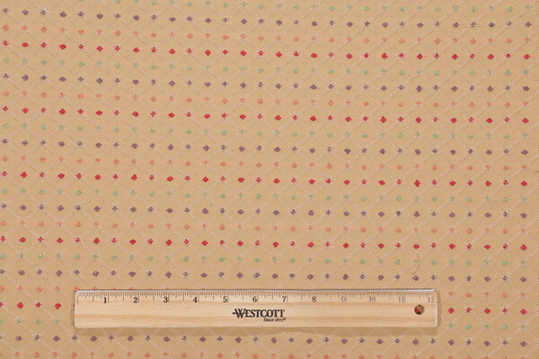 Perkins Dot Woven Decorator Fabric in Gold/Multi