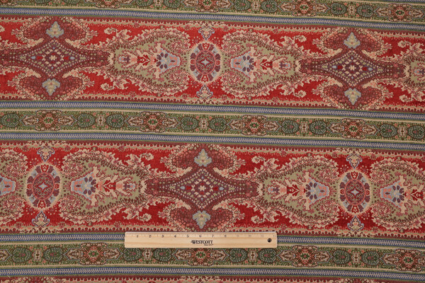 Mosely Stripe Woven Chenille Upholstery Fabric in Gemstone