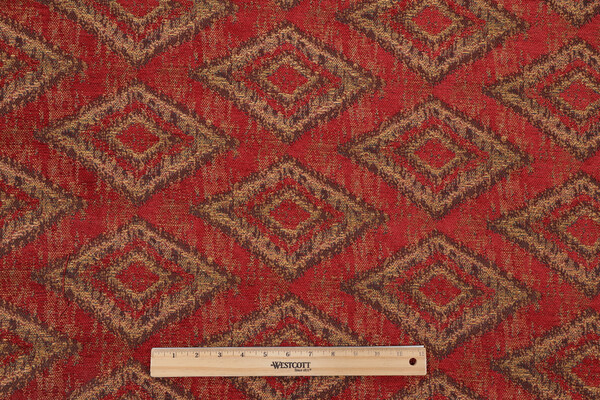 Mission Woven Chenille Upholstery Fabric in Spice