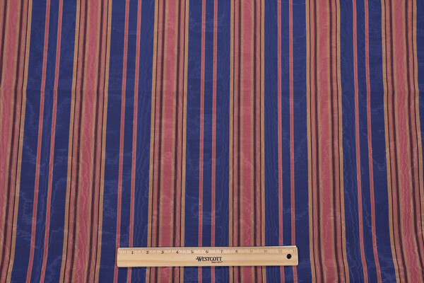 Fonthill Byblos Moire Decorator Fabric in Blue