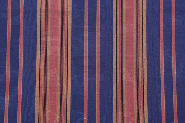 Fonthill Byblos Moire Decorator Fabric in Blue