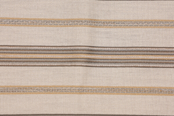Stripe Woven Chenille Upholstery Fabric in Stone
