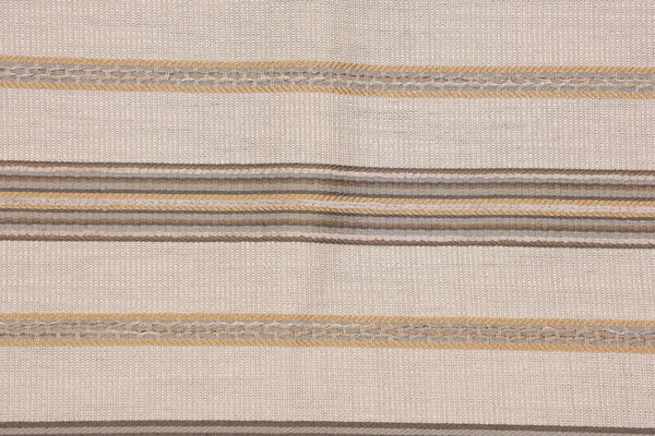 Stripe Woven Chenille Upholstery Fabric in Stone