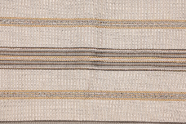 Stripe Woven Chenille Upholstery Fabric in Stone