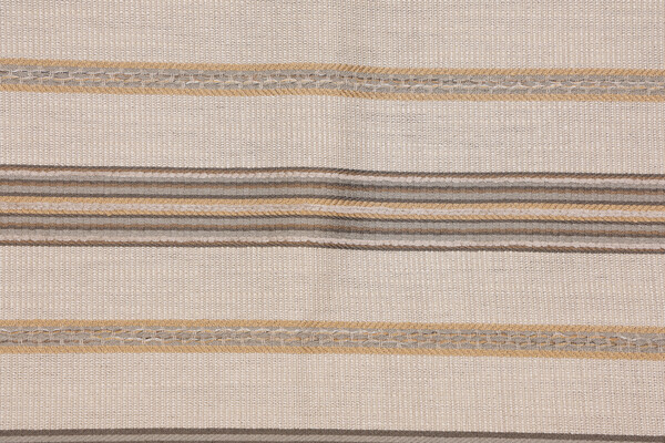 Stripe Woven Chenille Upholstery Fabric in Stone