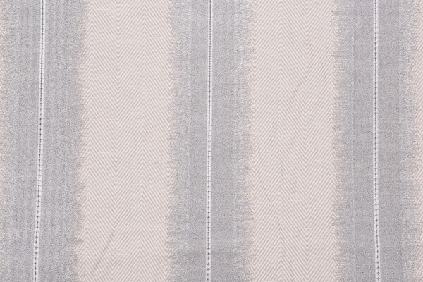 Carved Stripe Woven Upholstery Fabric in Fog