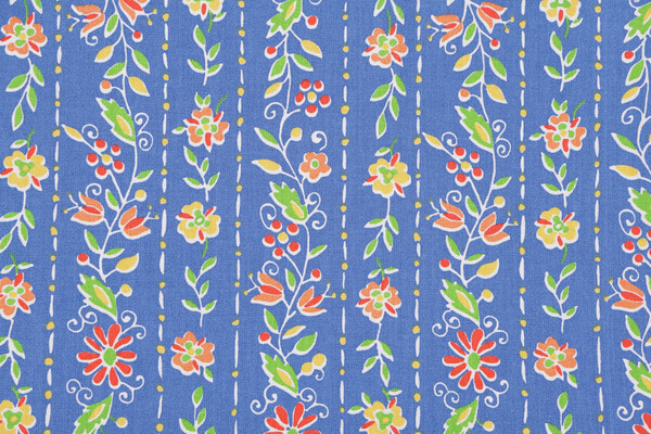 Antoine Stripe Printed Cotton Drapery Fabric in Topaz