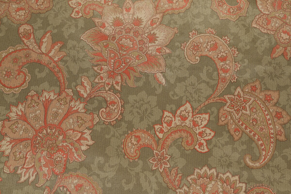 Jakuta Printed Upholstery Fabric in Moss