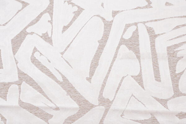 Deleon Velvet Upholstery Fabric in Ivory