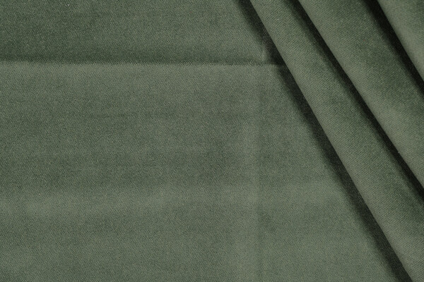 Solid Velvet Upholstery Fabric in Green