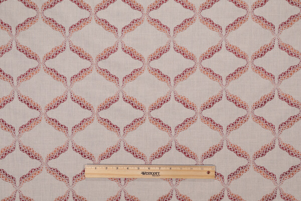 Valiant Fabrics Reign Embroidered Drapery Fabric in Regal 