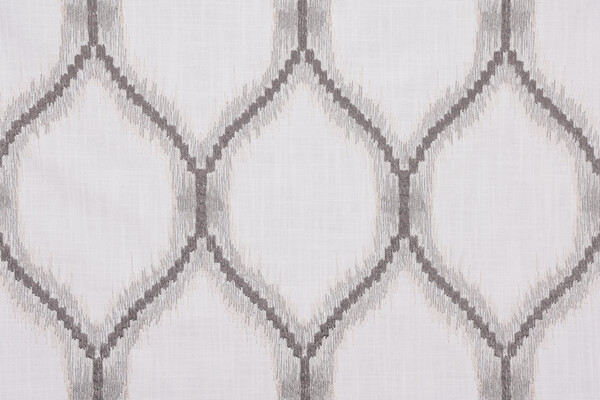 Sample of Valiant Fabrics Beckham Embroidered Drapery Fabric in Natural 