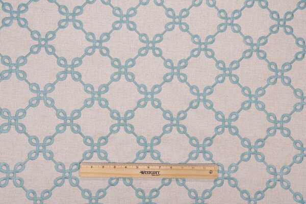 Valiant Fabrics Legacy Embroidered Drapery Fabric in Resort