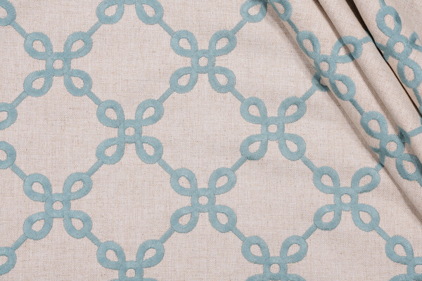 Valiant Fabrics Legacy Embroidered Drapery Fabric in Resort