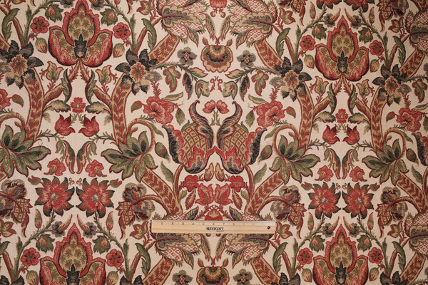 Scalamandre Galadriel Chenille Tapestry Upholstery Fabric in Primaries 