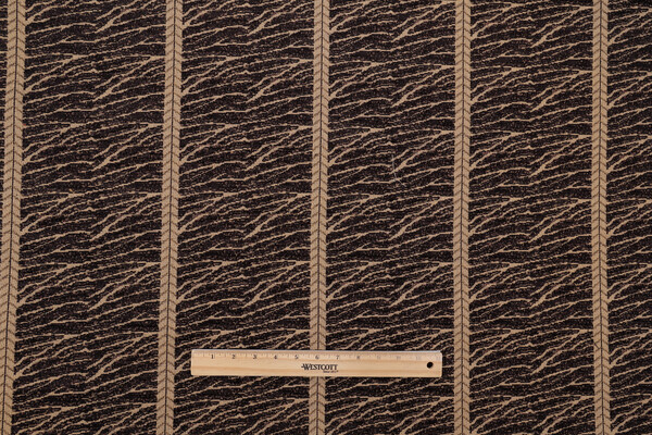 Scalamandre Merill Stripe Tapestry Upholstery Fabric in Ebony