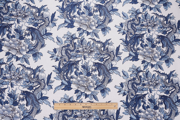 Ralph Lauren Nanking Printed Cotton Drapery Fabric 
