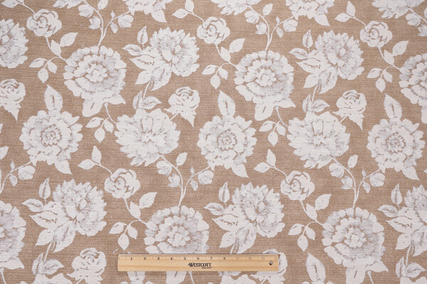 Crypton Anisa High Performance Woven Chenille Upholstery Fabric in Cafe