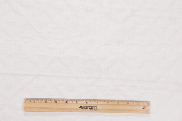 Quildot Quilted Decorator Fabric in Cream